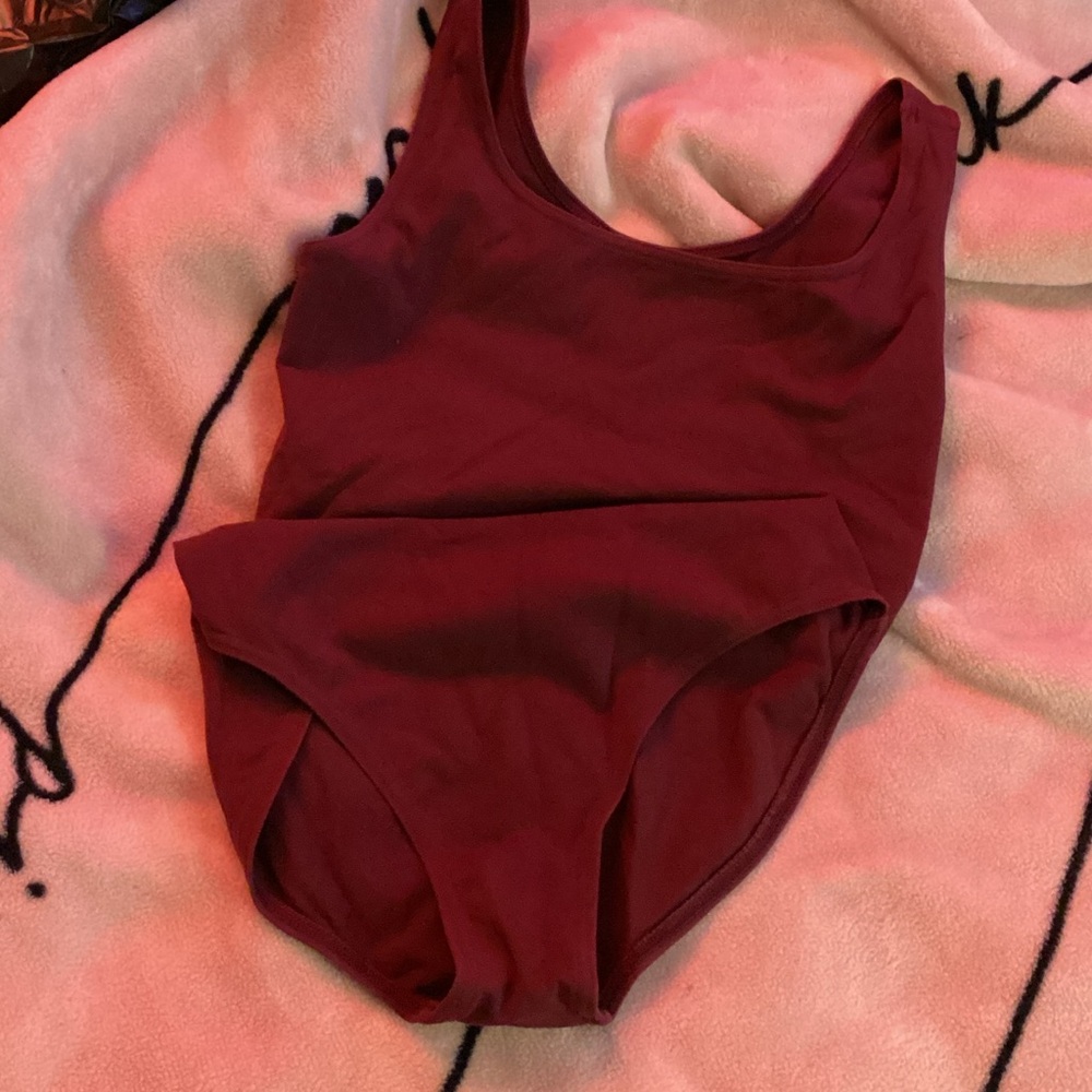 Bloch Burgundy Bodysuit